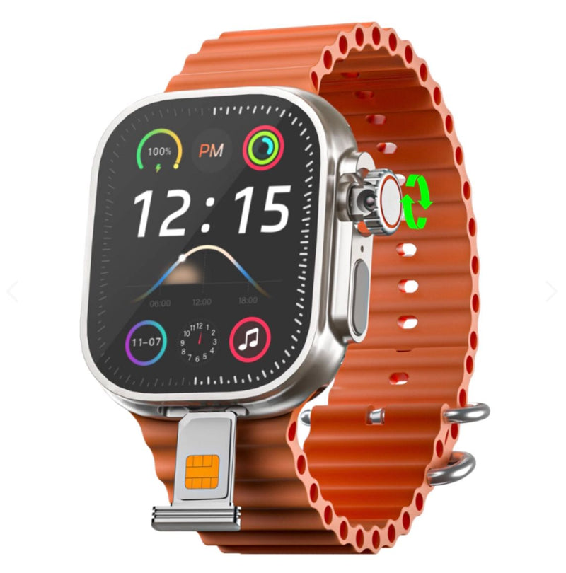 Smartwatch Horizon 4g Amoled 49mm Wifi 2ram 16gb warzone| Câmera integrada, play Store, Chip, NFC, aprova de água