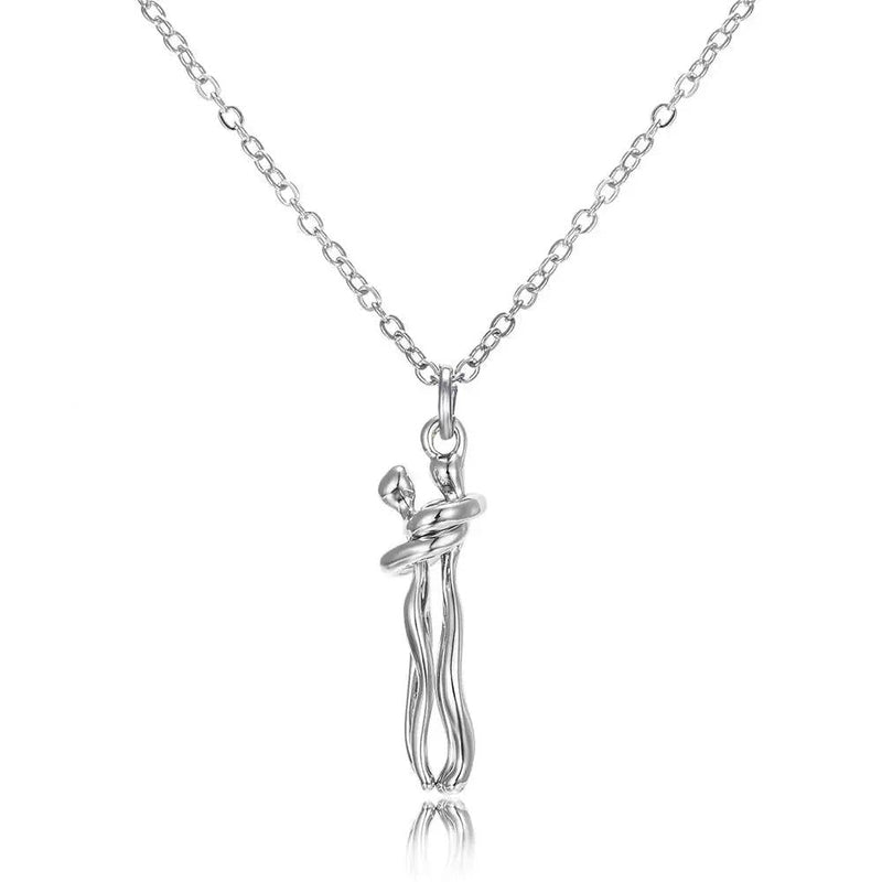 Colar Abraço Charmed Love Prata e Ouro Original- 🔥COMPRE 1 LEVE 2🔥