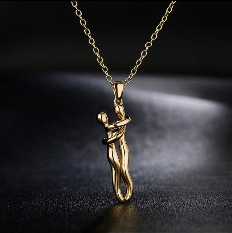Colar Abraço Charmed Love Prata e Ouro Original- 🔥COMPRE 1 LEVE 2🔥