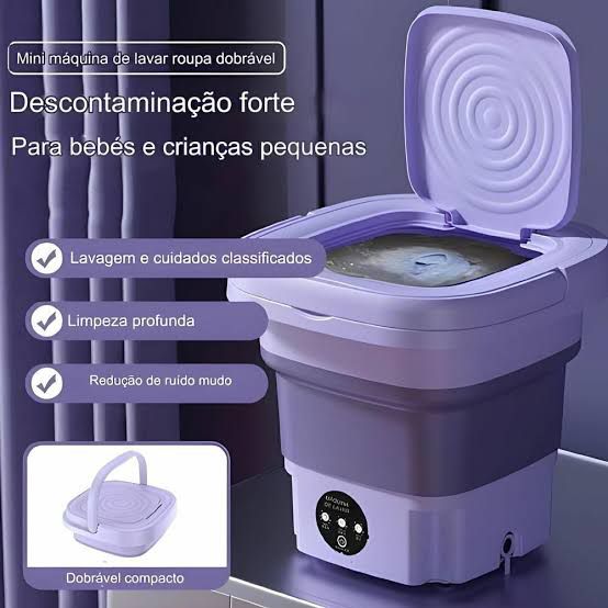 Charmed Máquina de Lavar & Centrífuga dobravel 11 Litros- Compacta e ajustavel 3 modos