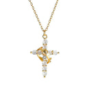 Colar Cruz & Coroa Charmed Love- Banhado a ouro e Prata+ PULSEIRA DE BRINDE
