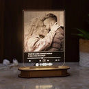 Caixa de som e luminaria spotify personalizada para casal- coloque a foto que desejar
